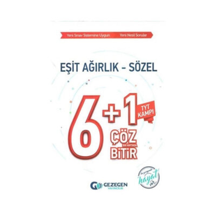 GEZEGEN TYT EŞİT AĞIRLIK SÖZEL 6+1 ÇÖZ BİTİR