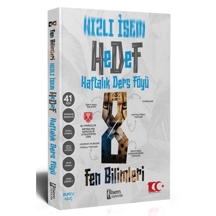 İSEM - 2024 HIZLI 8 SINIF FEN BİLİMLERİ HAFTALIK DERS FÖYÜ