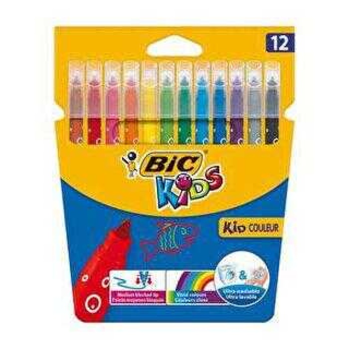 BIC KID COULEUR KEÇELİ BOYA KALEMİ 12 Lİ