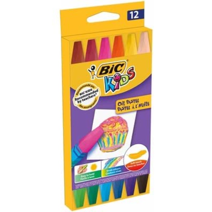 BİC YAĞLI PASTEL 12 Lİ KUTU