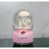 Hello Kitty Işıklı Müzikli Kar Küresi Orta Boy Alk3042