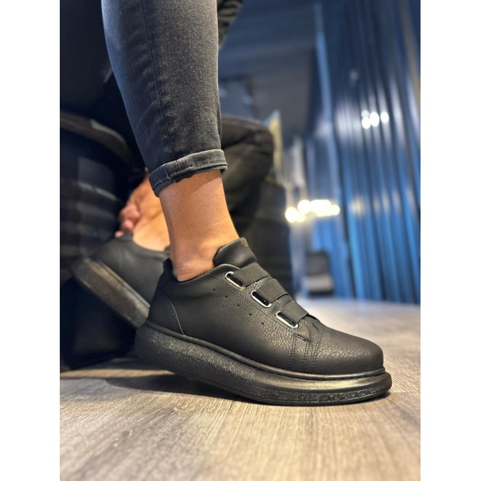 Knack Sneakers Ayakkabı 889 Siyah (Siyah Taban)