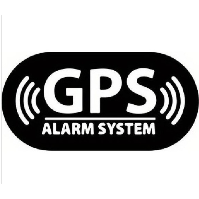 GPS Alarm System Sticker 40 x 20 cm