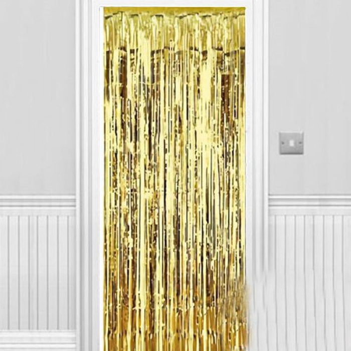 Işıltılı Duvar Ve Kapı Perdesi Gold 90x200 Cm