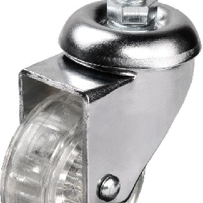 Hts 302 - 50x20 Mm Şeffaf Makaralı Vidalı Teker