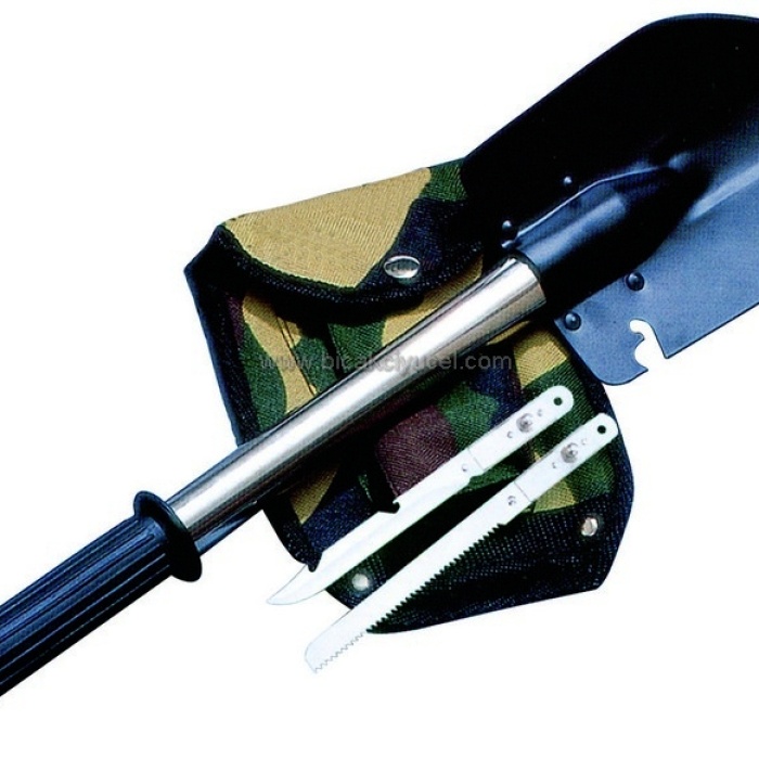 Kpx14 4 Lü Kamp Seti - Bıçak, Testere, Kürek, Balta - Kılıflı