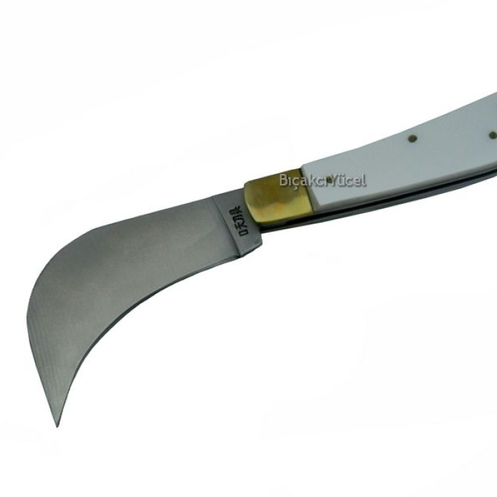 Sedef Eğri Kablo / Aşı / Bahçe Çakısı - 17 Cm