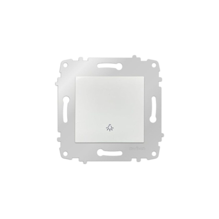 4 Adet Grano Beyaz Zil Anahtarı Light Çerçevesizdir