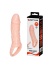 Breyden 16 Cm Testis Halkalı 3 Cm Dolgulu Silikon Penis Kılıfı