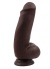 Lecher Kıkırdaklı Gerçekçi Dildo 18 Cm Zenci