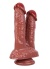 Seks Shop İstanbul 21 Cm Kahverengi Çiftli Dildo