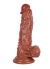 Sex Shop Özel 18.5 Cm Kahverengi Dildo