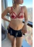 Sex Shop Kırmızı Deri Sütyen Harness