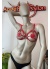Sex Shop Kırmızı Deri Sütyen Harness