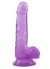 Rubber Şeffaf Jel Dildo 19.5 Cm Mor