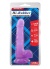 Rubber Şeffaf Jel Dildo 19.5 Cm Mor