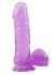 HiRubber Şeffaf Jel Dildo 19.5 Cm Mor