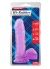 HiRubber Şeffaf Jel Dildo 19.5 Cm Mor