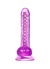 Kıkırdaklı Jel Dildo Celiam Tpe Mor 20.5 Cm