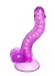 Kıkırdaklı Jel Dildo Celiam Tpe Mor 20.5 Cm