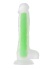 Clark Glow Gece Parlayan Yeşil Dildo Silikon Şeffaf 22 Cm