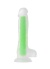 Yeşil Dick Glow Gece Parlayan Dildo Silikon Şeffaf 18 Cm