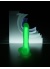 Yeşil Dick Glow Gece Parlayan Dildo Silikon Şeffaf 18 Cm