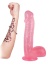 34 Cm Pembe Çok Satan Dildo