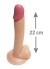 Pleasure 22 Cm Testisli Gerçekçi Dildo