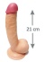 21 Cm Testisli Et Dokusunda Dildo