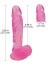 Noctis 22,5cm Pembe Realistik Dildo No:175