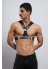 Erkek Göğüs Deri Harness Clubwear Partyear