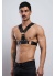 Erkek Göğüs Deri Harness Clubwear Partyear