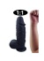 Seks Shop 26 cm Siyah Zenci Penis Realistik Dildo