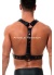 Yuvarlak Detaylı X Harness - Şık Erkek Göğüs Harness, Deri Harness - APFTM219