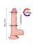 Censan 19CM Ten Rengi Vantuzlu Dildo