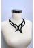 Deri Choker, Göz Detaylı Choker Kolye - APFT1412