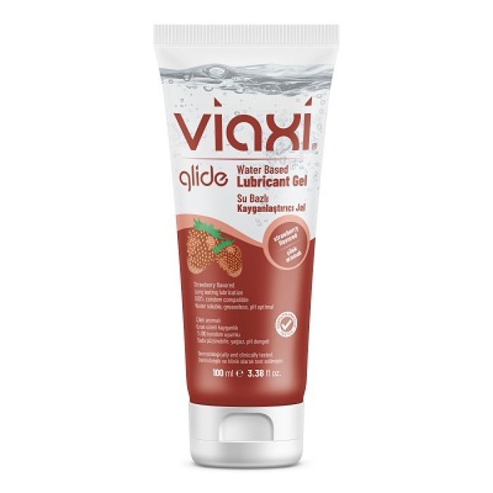 Viaxi Glide Çilek Aromalı Kayganlaştırıcı Jel 100 Ml