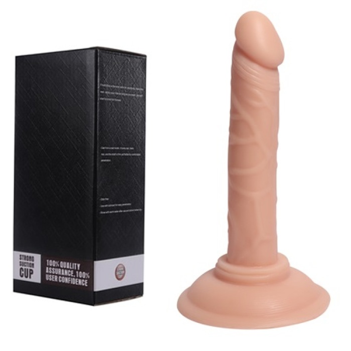 Vantuzlu Realistik 14 Cm Dildo Anal Plug Penis