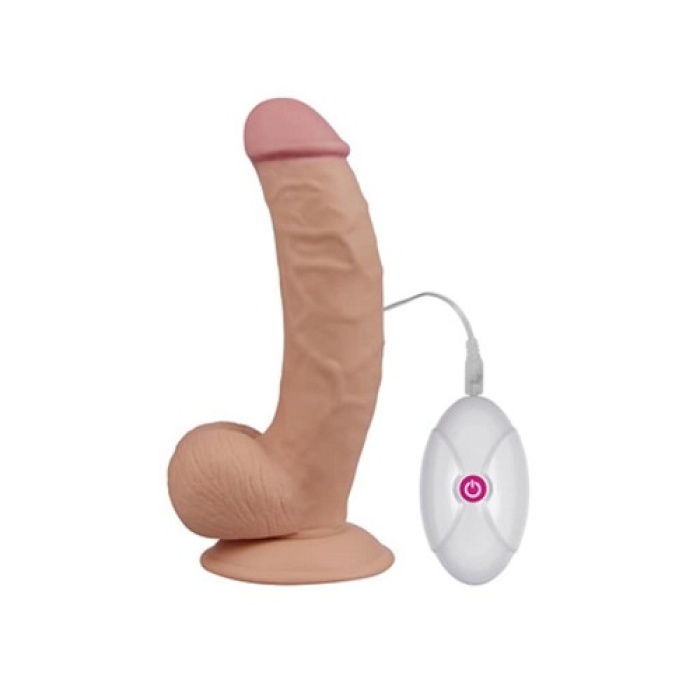 Güçlü 10 Farklı Titreşimli 21.5 Cm Realistik Dildo Vibratör