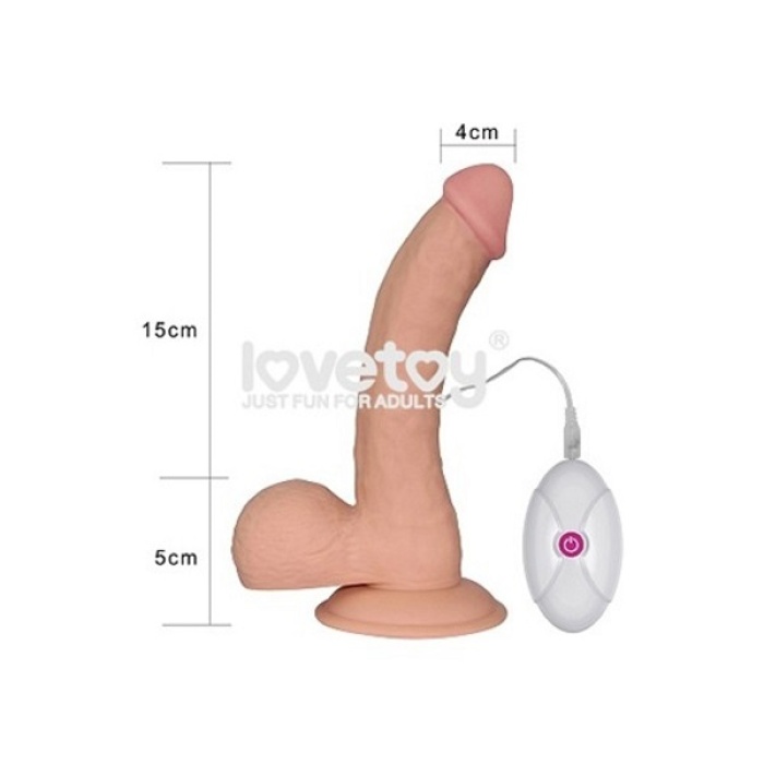 Güçlü 10 Farklı Titreşimli 20 Cm Realistik Dildo Vibratör