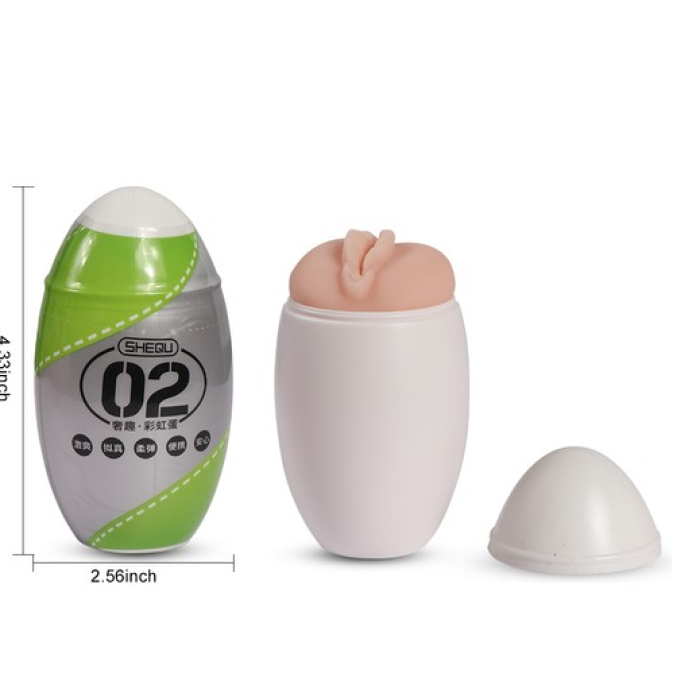 Mini Masturbator Yeşil Renkli Cep Vajinası Egg Mastürbatör