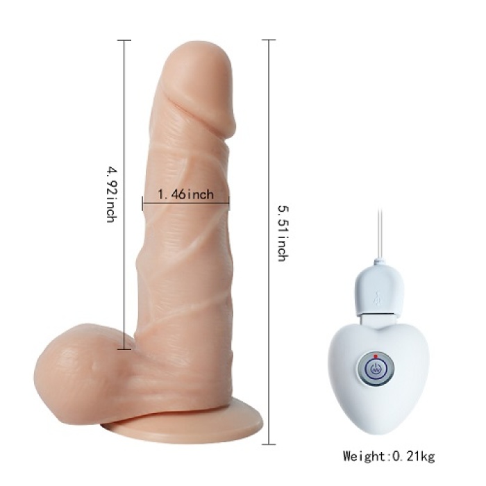 Titreşimli Oynarbaşlı Şarjlı Vibratör Penis