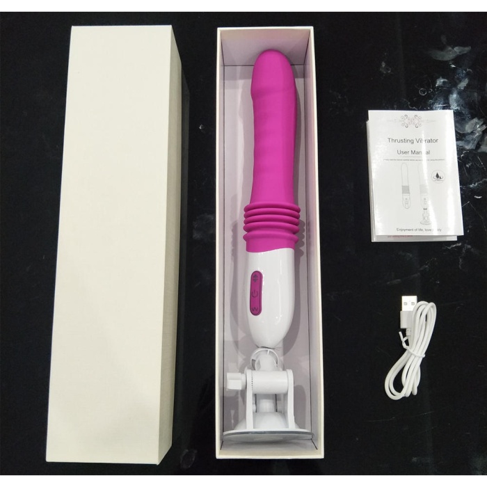 Usb Şarjlı Otomatik Sex Makinesi Vantuzlu Vibratör Dildo