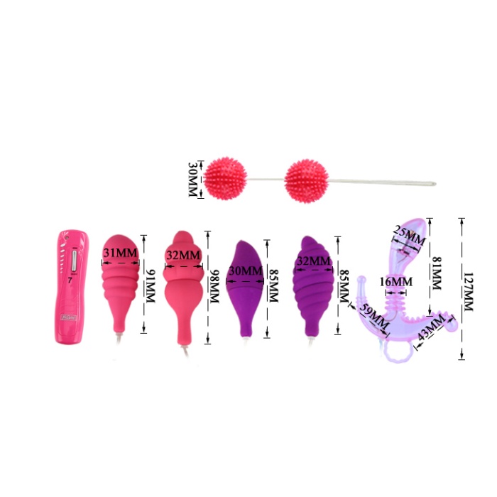 Titreşimli Vibrator Set Anal Ve Vajinal