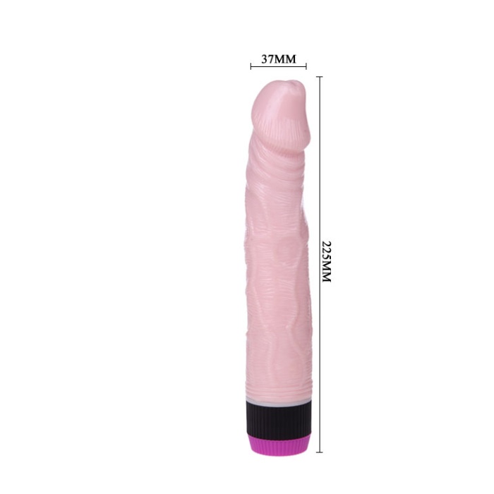 Pleasure 23 Cm Realistik Titreşimli Vibratör Uzun Penis Dildo