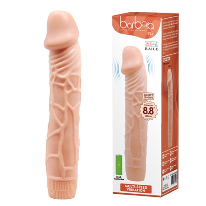 Titreşimli 23 Cm Realistik Vibratör Gerçekci Penis Dildo