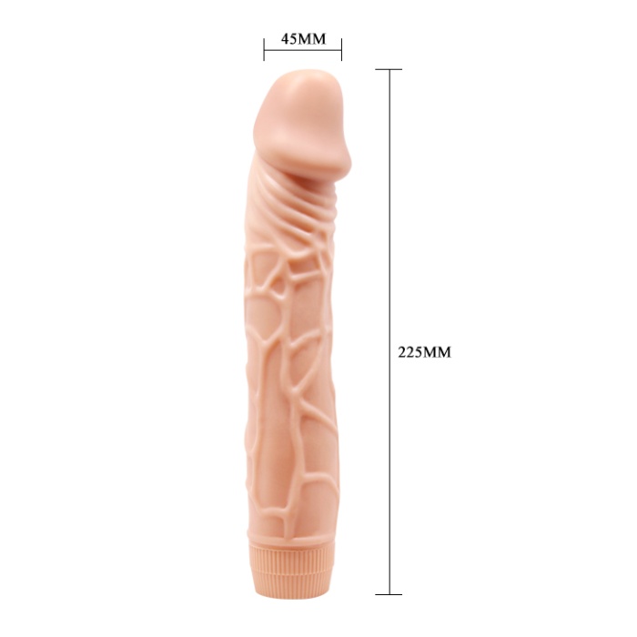 Titreşimli 23 Cm Realistik Vibratör Gerçekci Penis Dildo