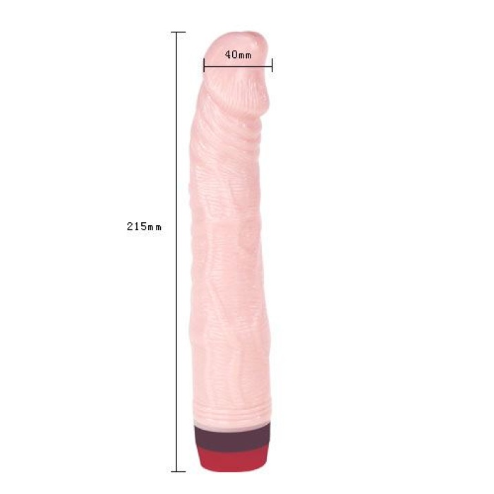 21 Cm Titreşimli Realistik Vibratör Gerçekci Penis Dildo