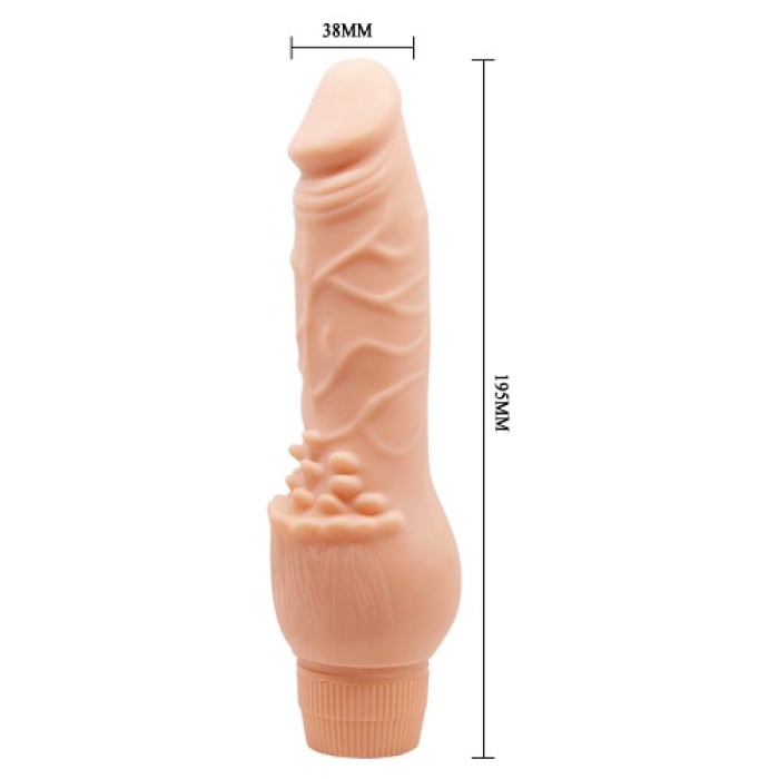 Fantasy 20 Cm Titreşimli Realistik Vibratör Gerçekçi Kalın Penis